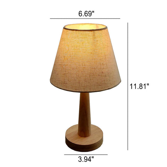 ArborLite | Nordische Leuchte aus Holz mit Stoffschirm