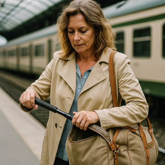 Guardian | Faltbarer Wanderstock mit Selbstverteidigung & rutschfestem Griff