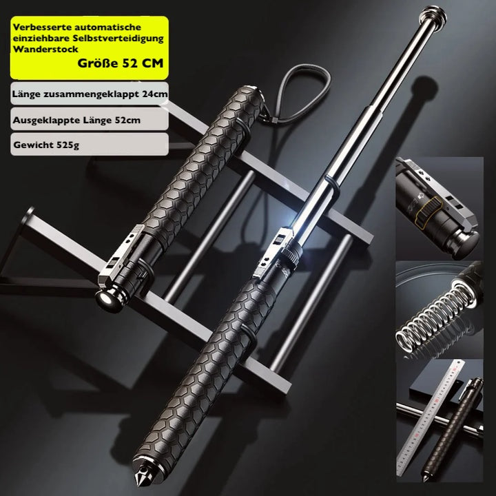 Guardian | Faltbarer Wanderstock mit Selbstverteidigung & rutschfestem Griff
