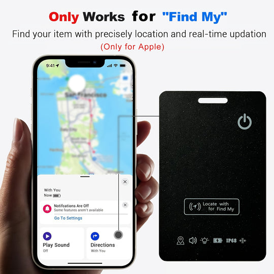 TrackSlim | Wallet-Tracker – Ultra-Dünn & Find My Kompatibel