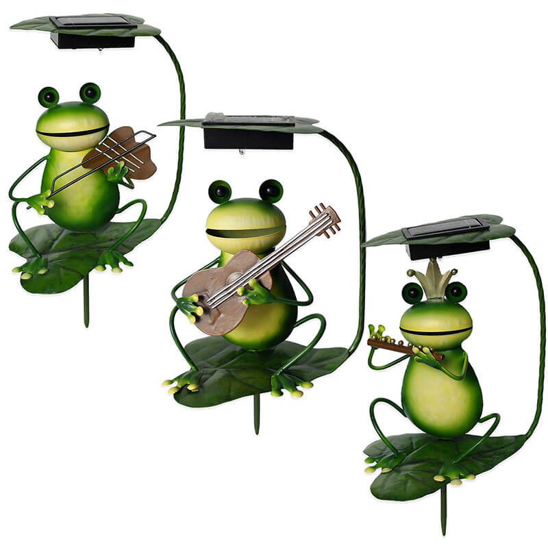 FrogGlow | Solar Gartenlicht im Froschdesign aus Eisen