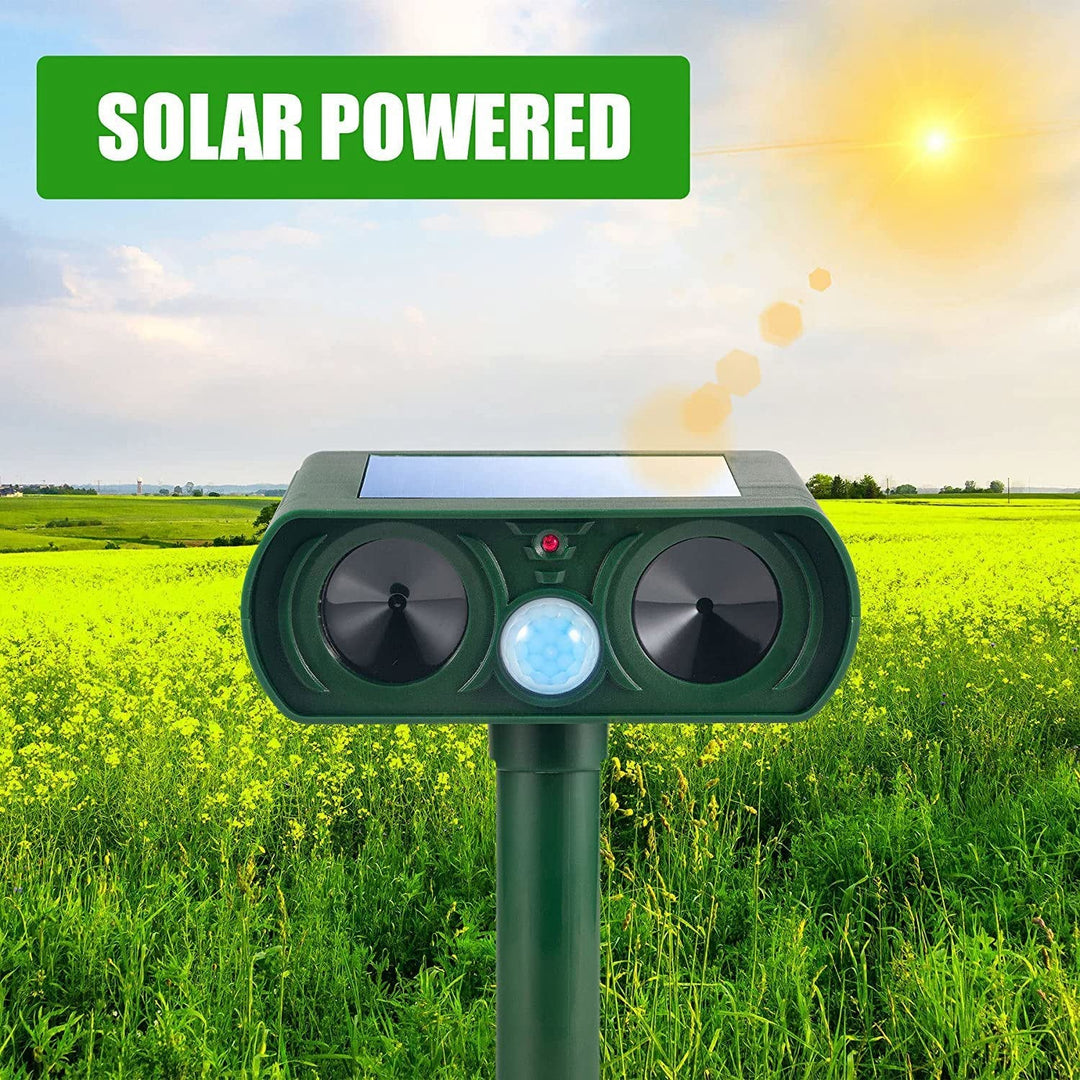 WildGuard | Solarbetriebener und Ultraschall-Tiervertreiber