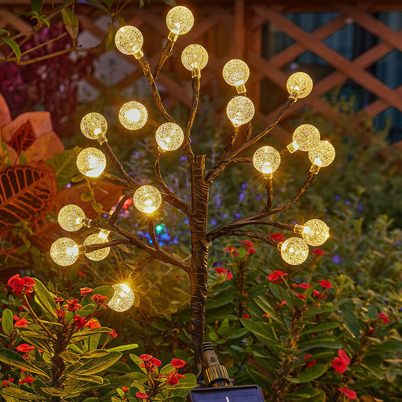 CrystalPath | Solarbetriebene Gartenleuchte mit Kristallglanz