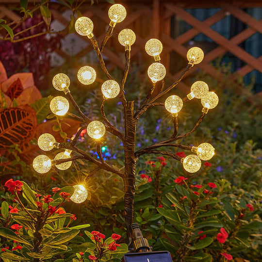 CrystalPath | Solarbetriebene Gartenleuchte mit Kristallglanz