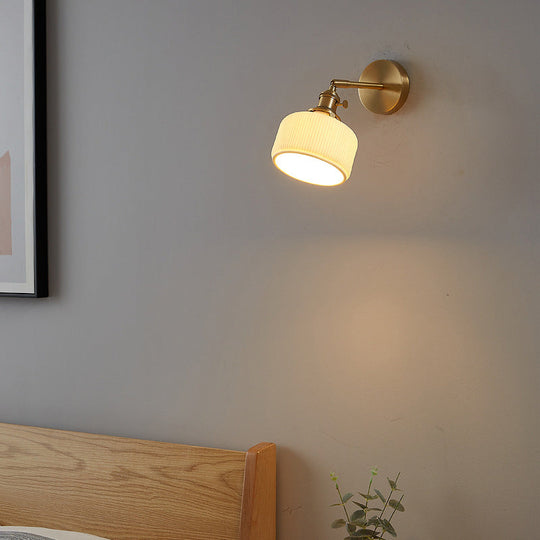 WhiteStripe | Minimalistische Wandlampe mit Struktur