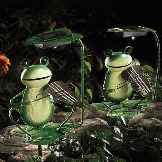 FrogGlow | Solar Gartenlicht im Froschdesign aus Eisen