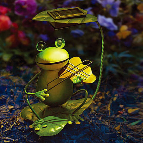 FrogGlow | Solar Gartenlicht im Froschdesign aus Eisen