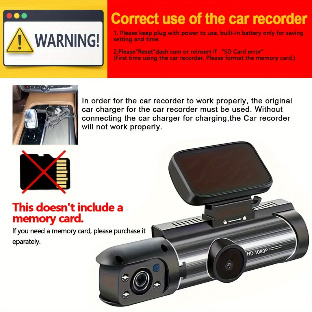 RoadSecure | 1080P Auto-Dashcam – Dual-Linsen-Schutz