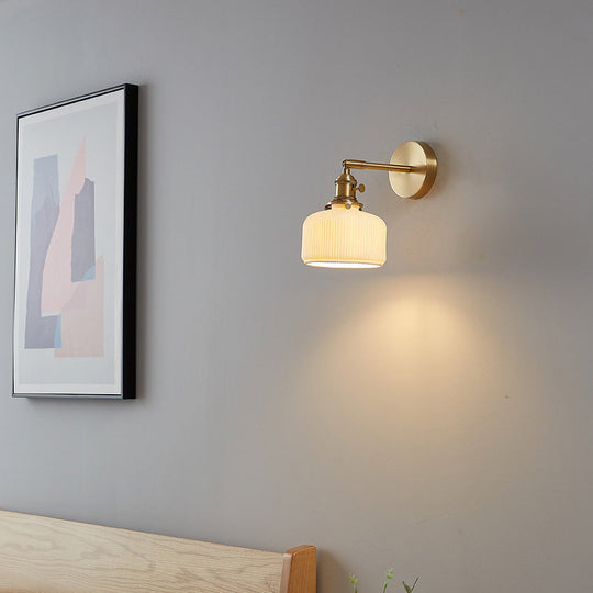 WhiteStripe | Minimalistische Wandlampe mit Struktur
