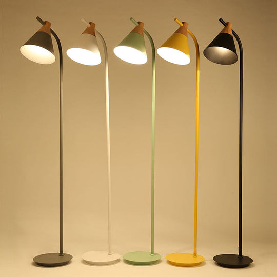 GlowPole | Nordic Creative Macaron Cone Shade 1-Licht Stehlampe