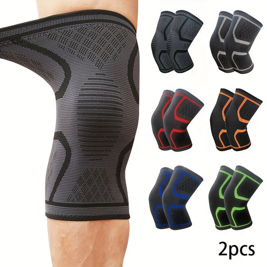 OrthoWarm | Kniebandagen – Atmungsaktive Kompression & Wärmeschutz (2er-Set)