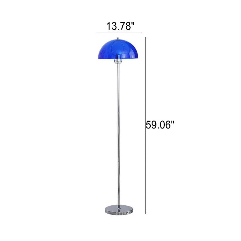 LightBloom | Nordic Vintage Acryl Klar Dom 1-Licht Stehlampe
