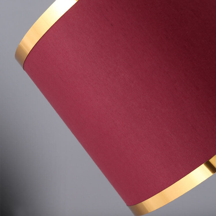 VelvetLoop | Moderne Rote Stoff-Knoten Tischlampe