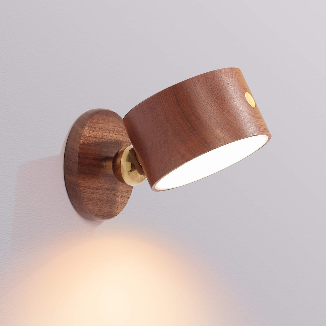 LiteNest | Holzoptik-Lampe mit USB & Magnetfunktion