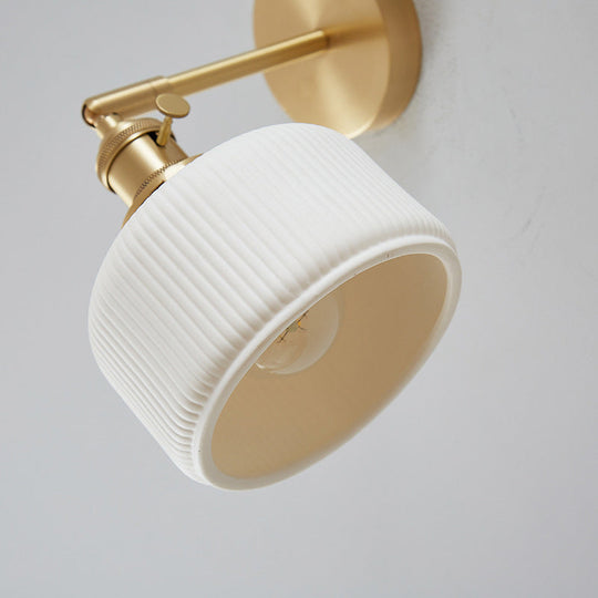 WhiteStripe | Minimalistische Wandlampe mit Struktur