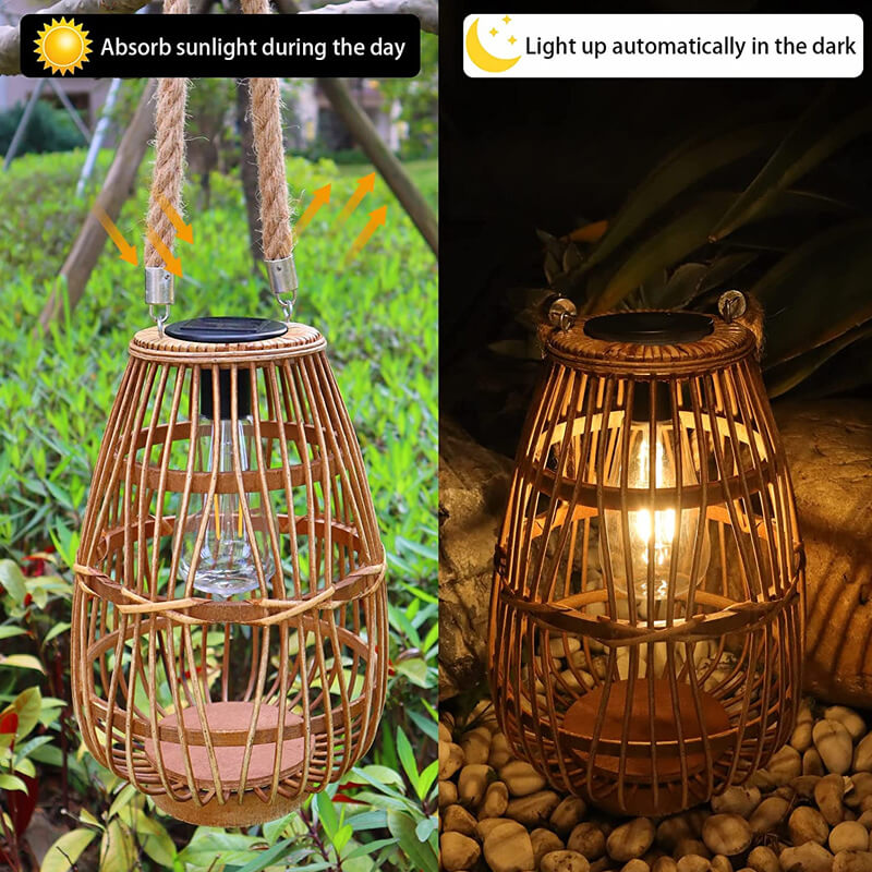 AmberLoom | Natürliche Solarleuchte für Garten & Terrasse