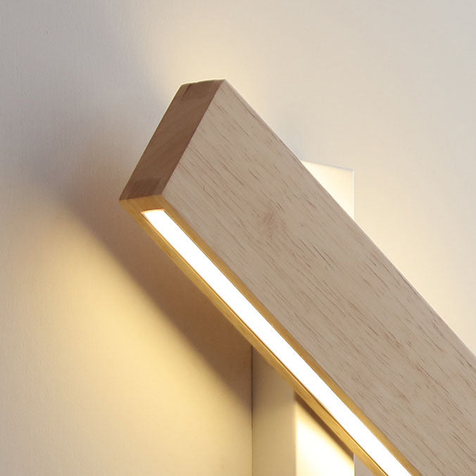 MonoBeam | Schwenkbare Minimal-Wandleuchte aus Holz