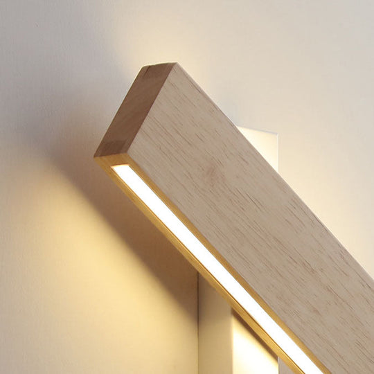 MonoBeam | Schwenkbare Minimal-Wandleuchte aus Holz