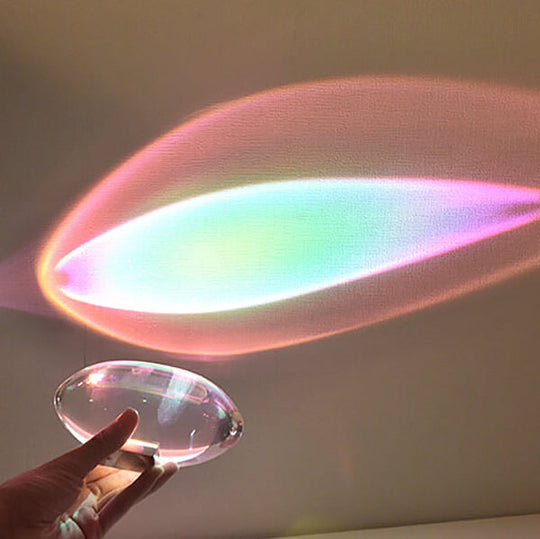HaloCryst | Kreative Kristallprojektions-Engel-Augen-LED-Tischlampe