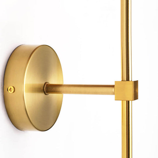 ShadeLuxe | Faltenstoff Wandleuchte mit geradem Arm