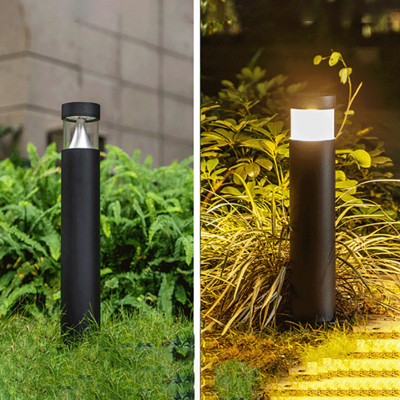 LuminoPost | Schlanke LED-Außenlampe in Schwarz