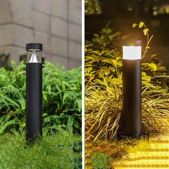 LuminoPost | Schlanke LED-Außenlampe in Schwarz