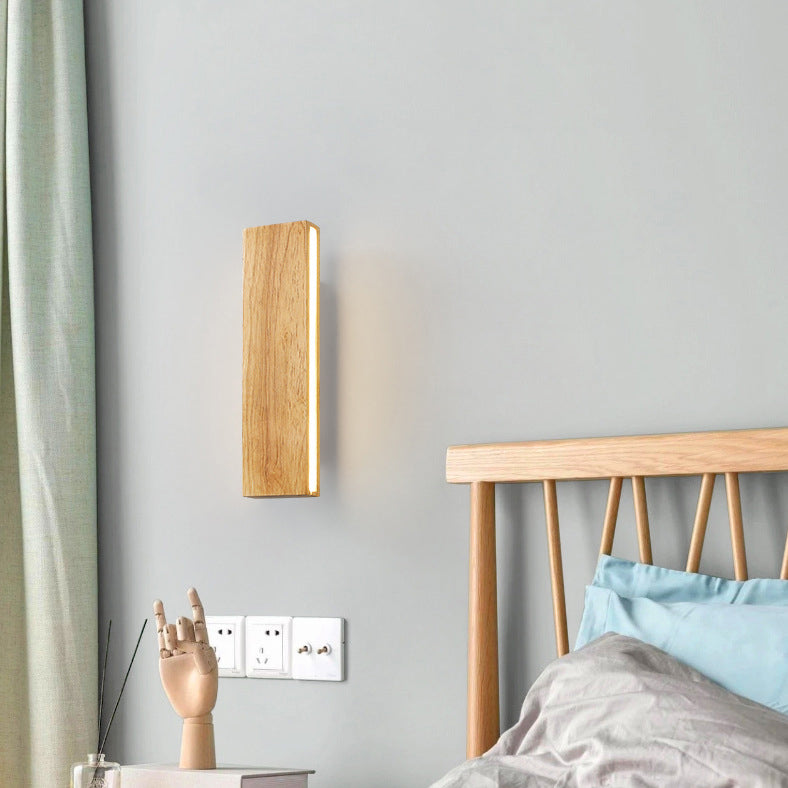 OakBeam | Einfache Wandleuchte aus massivem Holz mit LED