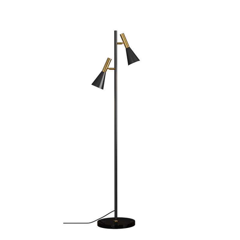 DuoHorn | Nordic Minimalist Horn Shade Rotierbare 2-Lampen Stehlampe