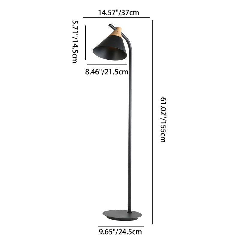 GlowPole | Nordic Creative Macaron Cone Shade 1-Licht Stehlampe