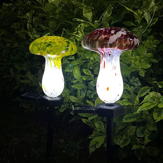 FlameGlow | Solar-Glasleuchte mit Flammeneffekt