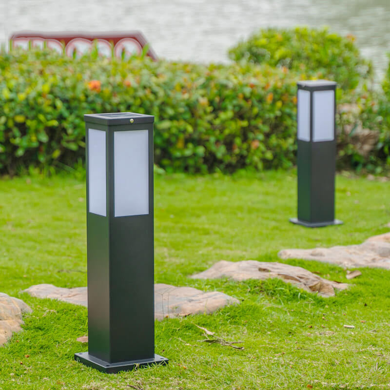 GlowPost | Moderne Solar-Rasen-Säulen-Außen-Wasserdichte Weglampe