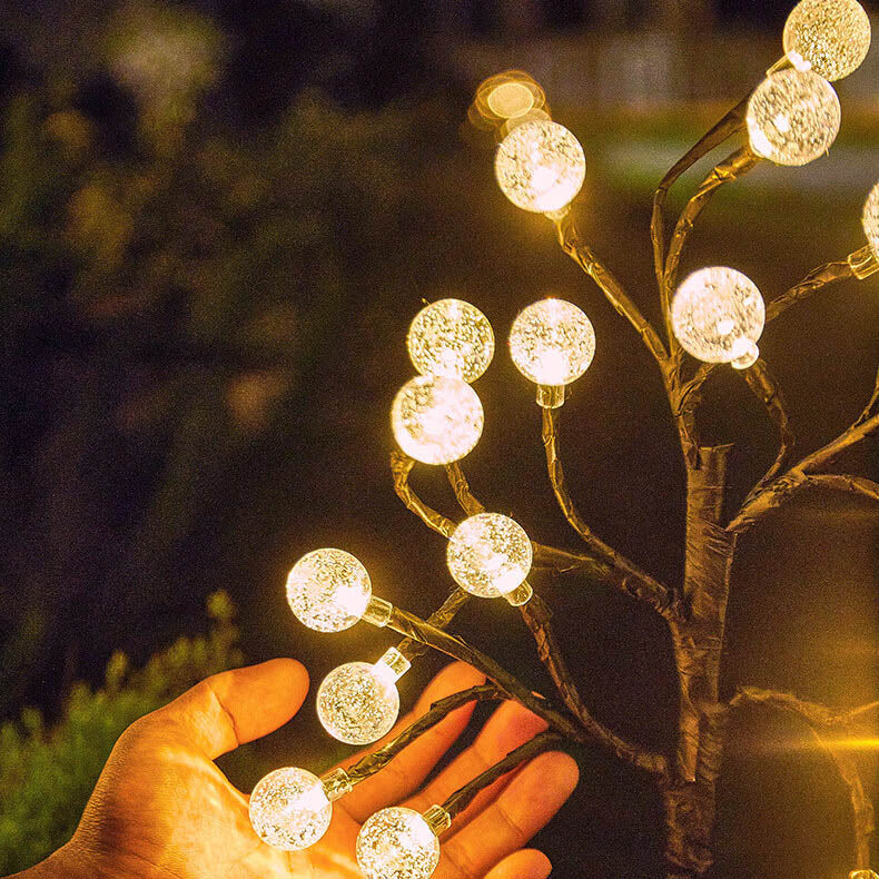 CrystalPath | Solarbetriebene Gartenleuchte mit Kristallglanz