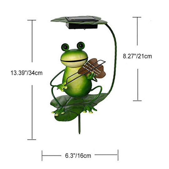 FrogGlow | Solar Gartenlicht im Froschdesign aus Eisen