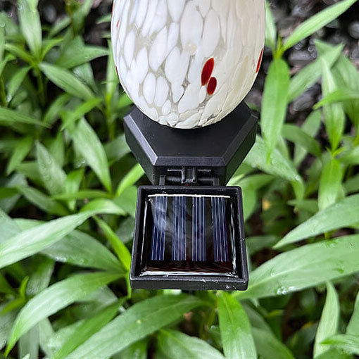 FlameGlow | Solar-Glasleuchte mit Flammeneffekt