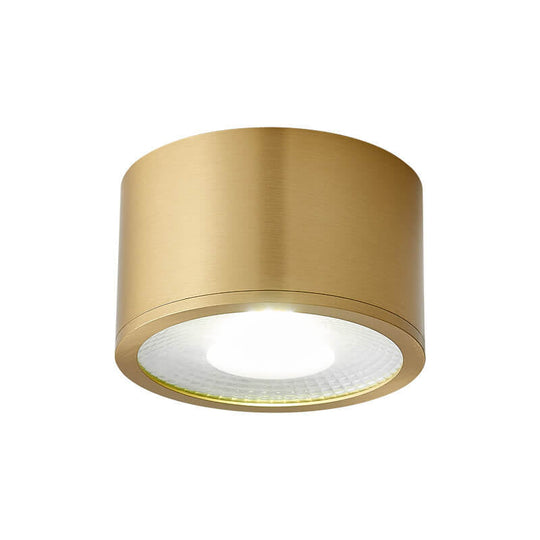 BrassCore | Zylindrische LED-Einbauleuchte aus Messing