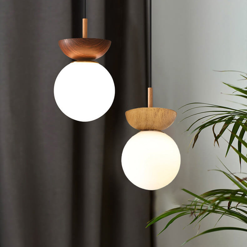 YunaGlow | Stilvolle Holz & Glas Deckenleuchte