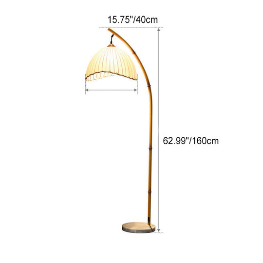 TallGlow | Retro Zen Simulation Bambus Pol 1-Licht Stehlampe