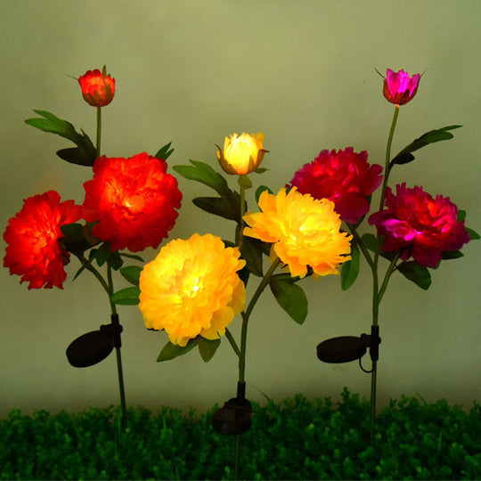 PeonyGlow | Kreative LED-Sonnenblumenleuchte für Garten & Landschaft