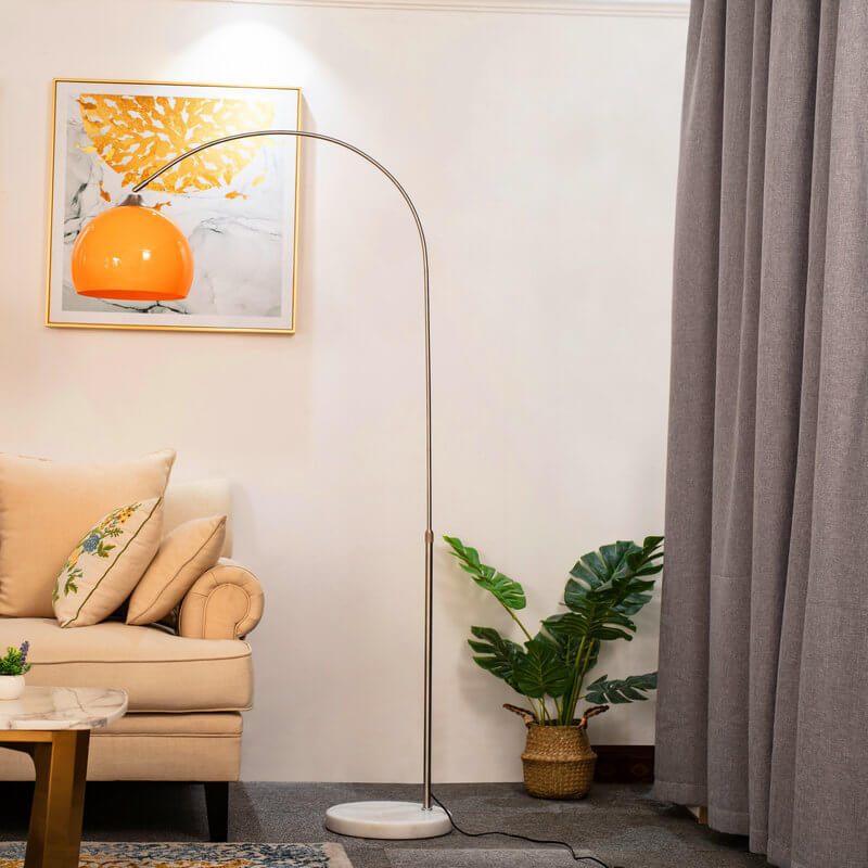 AcriLux | Moderner Globus Acrylschirm Angelrute 1-Licht Stehlampe