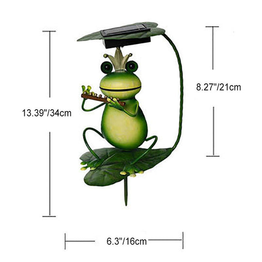 FrogGlow | Solar Gartenlicht im Froschdesign aus Eisen
