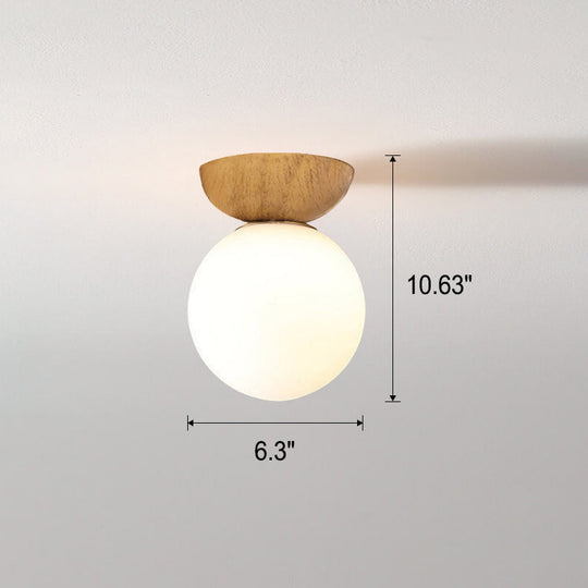 YunaGlow | Stilvolle Holz & Glas Deckenleuchte