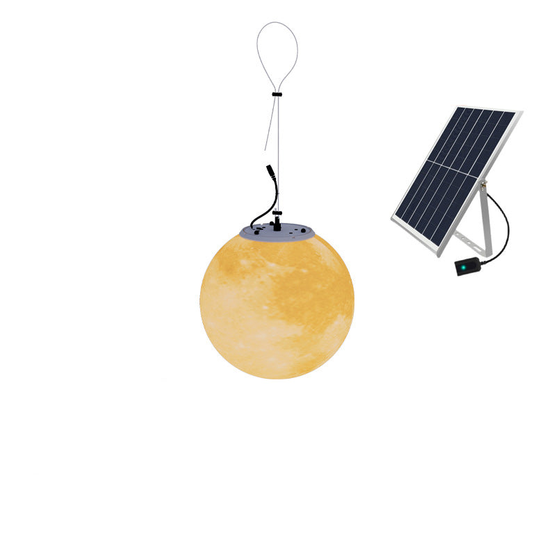 HelioMoon | Runde nordische Lampe mit Solarbetrieb