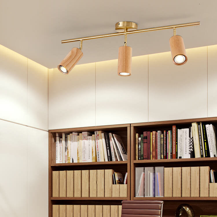 SpotLuxe | Elegante LED-Spots auf Walnussschiene