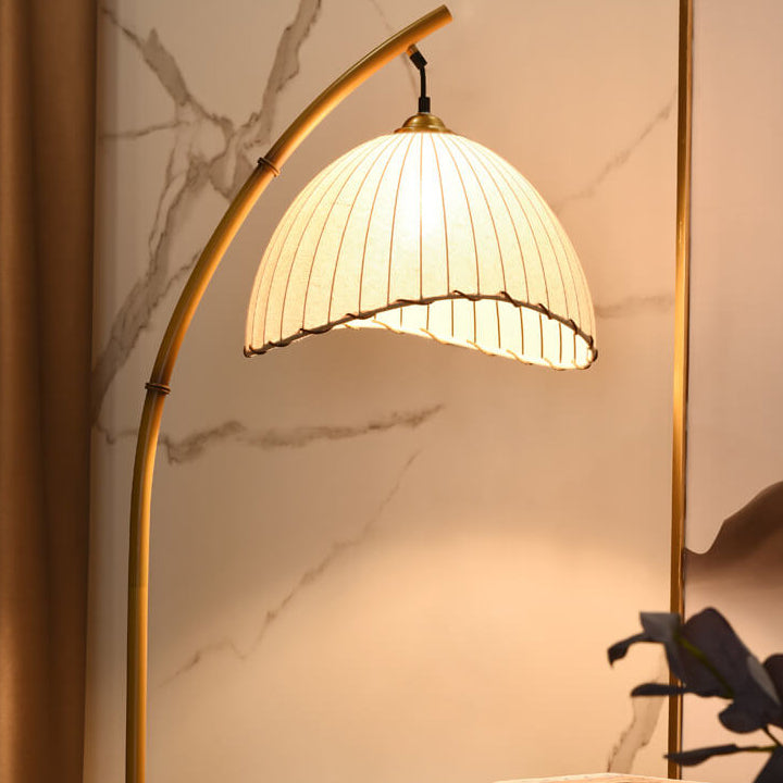 TallGlow | Retro Zen Simulation Bambus Pol 1-Licht Stehlampe