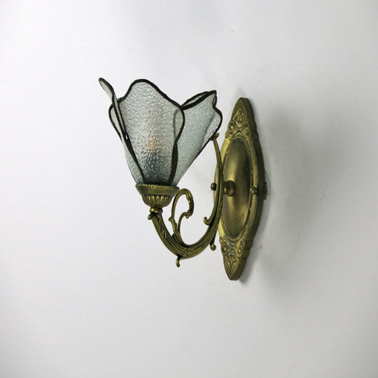 GleamPetals | Vintage Glasblüten-Leuchte im Tiffany-Stil