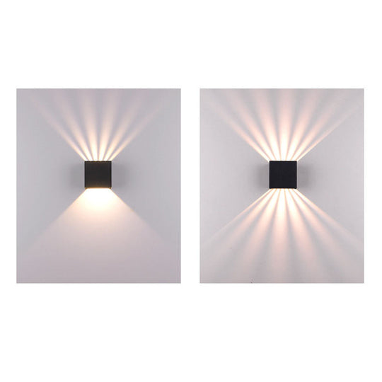 GlowSquare | Stilvolle LED-Wandleuchte für Garten & Zaun