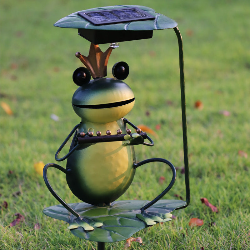FrogGlow | Solar Gartenlicht im Froschdesign aus Eisen