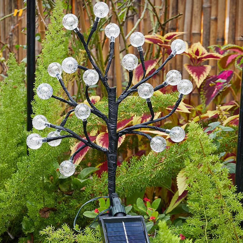 CrystalPath | Solarbetriebene Gartenleuchte mit Kristallglanz