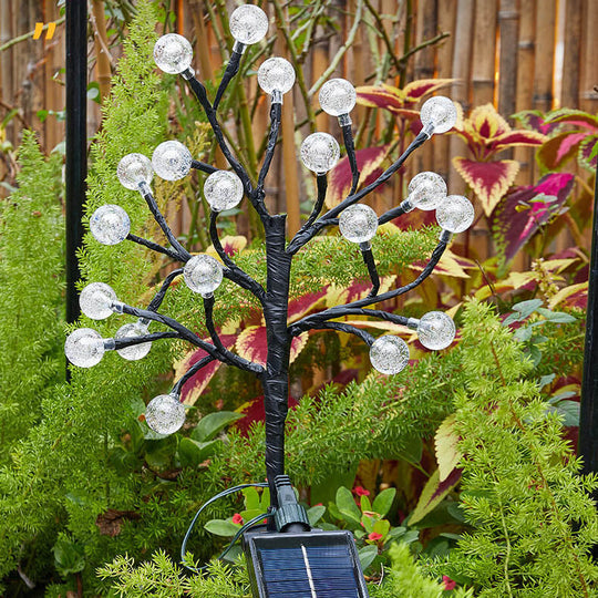CrystalPath | Solarbetriebene Gartenleuchte mit Kristallglanz