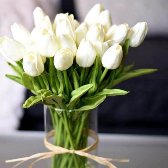 DecoTulip | 10-teilige künstliche Tulpen Blumen